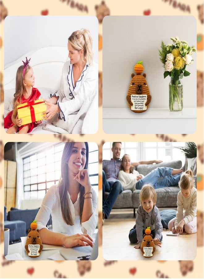 squishy Crochet Toys, Soft Crochet Dolls for Girls, Soft Toys Handmade Gifts with Message for Women Men Friends Coworkers Birthday Christmas Gift Home Decor (Brown C) - Image 5